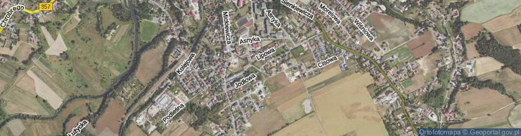 Zdjęcie satelitarne Jodłowa ul.