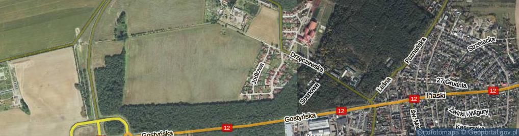 Zdjęcie satelitarne Jodłowa ul.