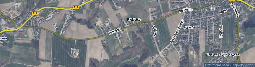 Zdjęcie satelitarne Jodłowa ul.