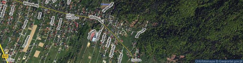 Zdjęcie satelitarne Jodłowa ul.