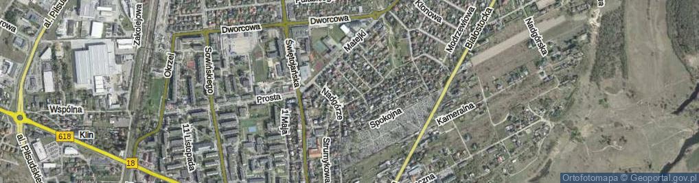 Zdjęcie satelitarne Jordanowska ul.