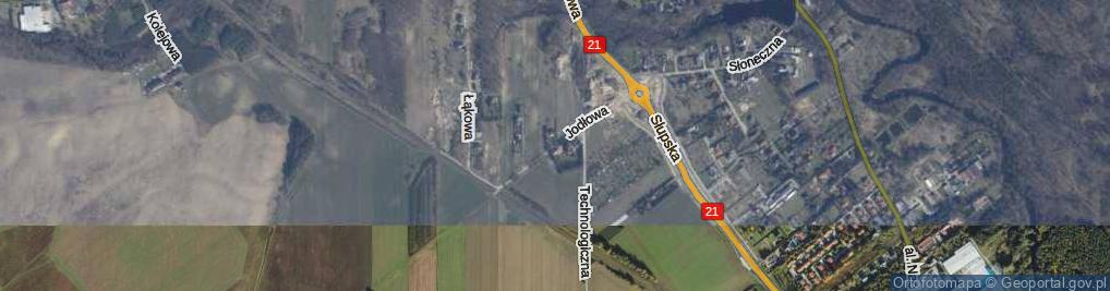 Zdjęcie satelitarne Jodłowa ul.
