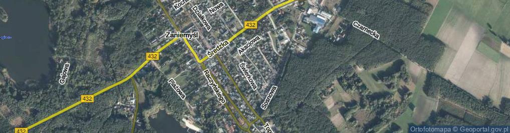 Zdjęcie satelitarne Jodłowa ul.