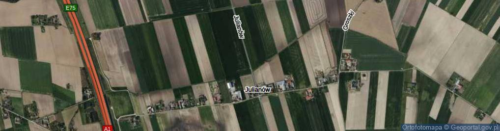 Zdjęcie satelitarne Julianów ul.