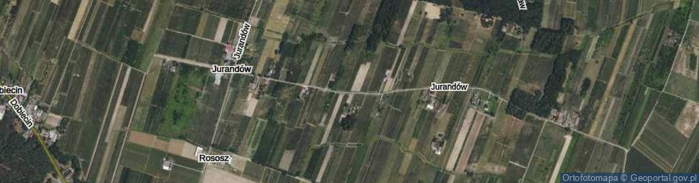 Zdjęcie satelitarne Jurandów ul.