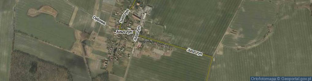 Zdjęcie satelitarne Juszczyn ul.