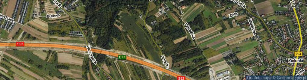 Zdjęcie satelitarne Jurajska ul.