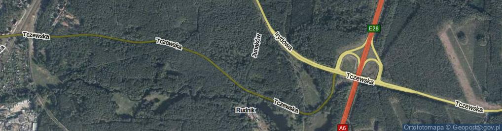 Zdjęcie satelitarne Junaków ul.