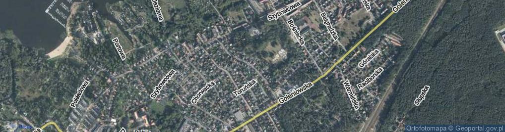 Zdjęcie satelitarne Jugosłowiańska ul.