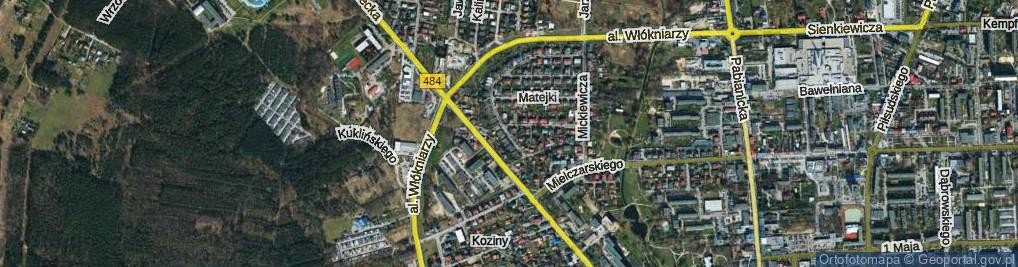 Zdjęcie satelitarne Kaczkowskiego ul.