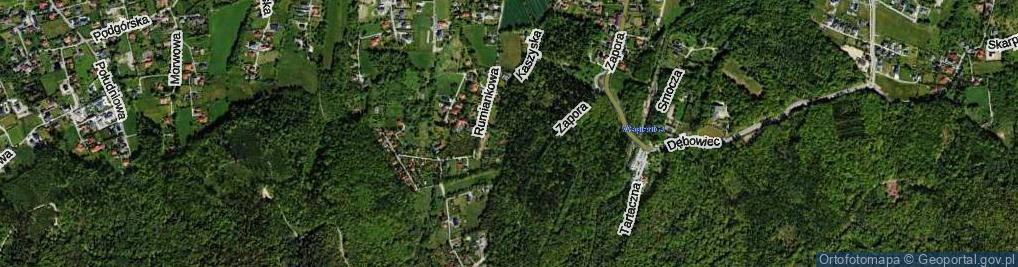 Zdjęcie satelitarne Kaszyska ul.