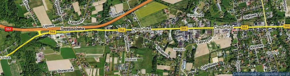 Zdjęcie satelitarne Kamienna ul.