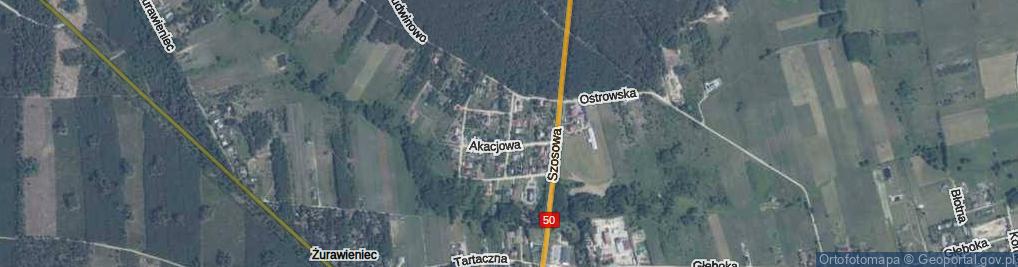 Zdjęcie satelitarne Kalinowa ul.