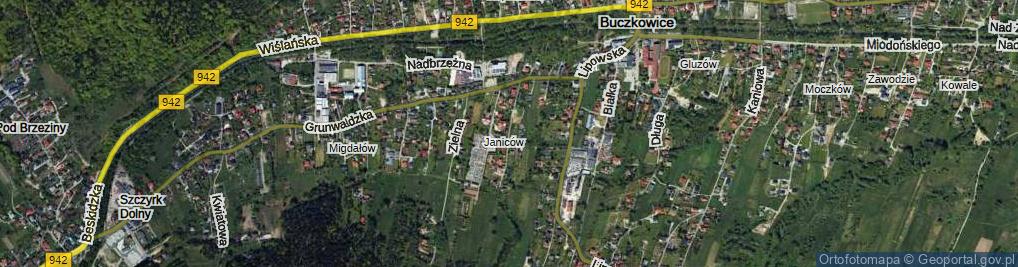 Zdjęcie satelitarne Kasztanowa ul.