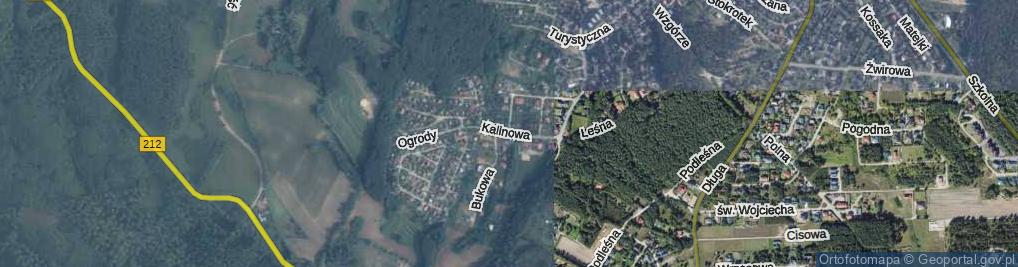 Zdjęcie satelitarne Kalinowa ul.