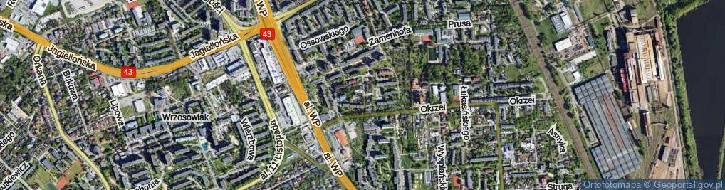 Zdjęcie satelitarne Kasprowicza Jana ul.