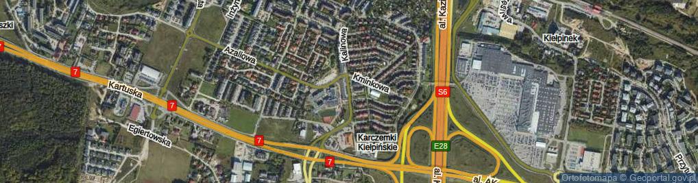 Zdjęcie satelitarne Kalinowa ul.