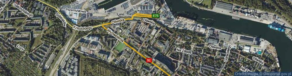 Zdjęcie satelitarne Kasztanowa ul.