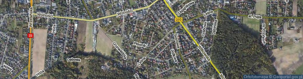 Zdjęcie satelitarne Kampanii Wrześniowej ul.