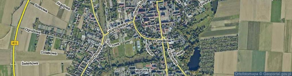 Zdjęcie satelitarne Kasztanowa ul.