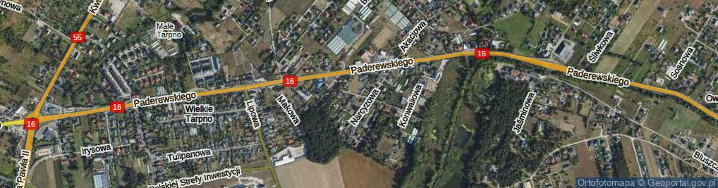 Zdjęcie satelitarne Kaliowa ul.