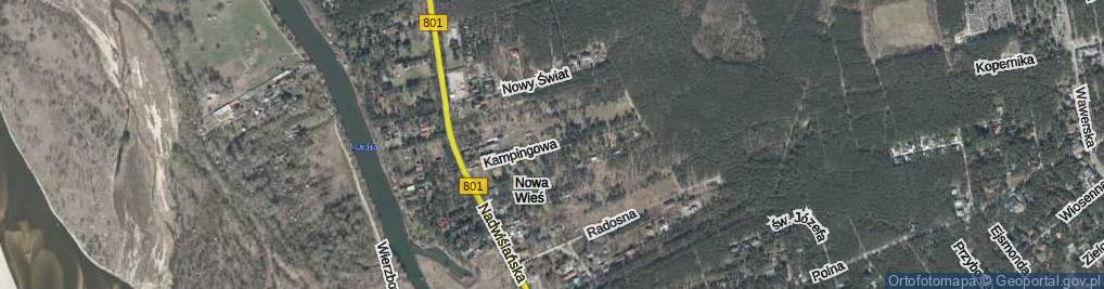Zdjęcie satelitarne Kampingowa ul.