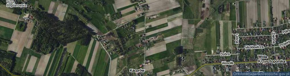 Zdjęcie satelitarne Kacprów ul.