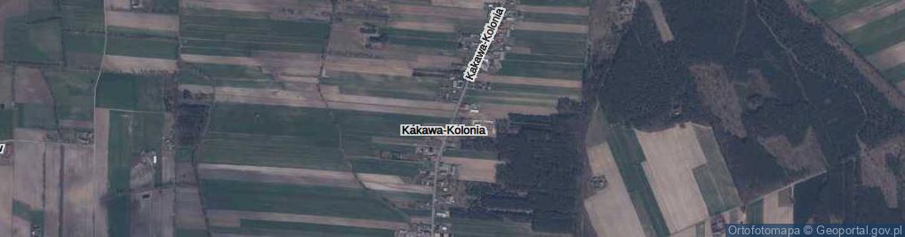 Zdjęcie satelitarne Kakawa-Kolonia ul.