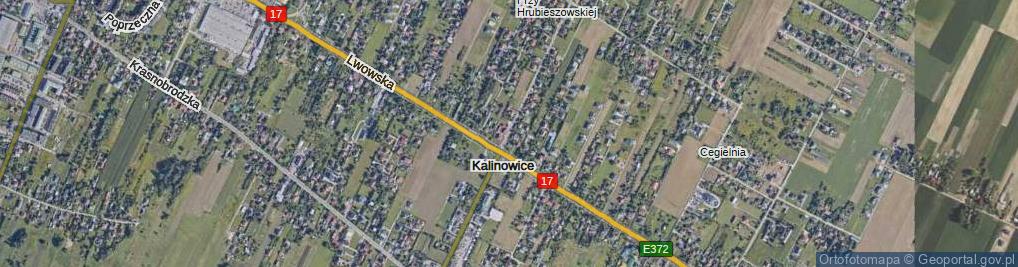 Zdjęcie satelitarne Kalinowice ul.