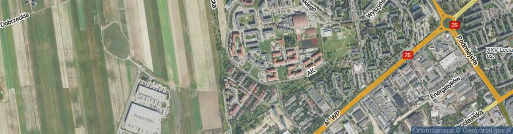 Zdjęcie satelitarne Kaczorowskiego Henryka, ks. ul.