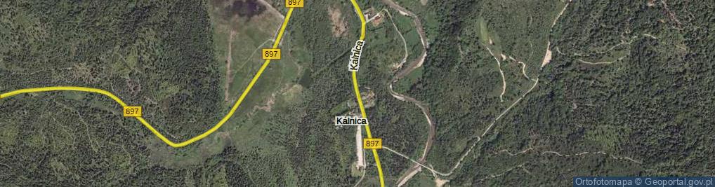 Zdjęcie satelitarne Kalnica ul.
