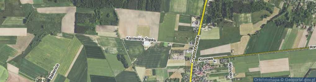 Zdjęcie satelitarne Kamienica Śląska ul.