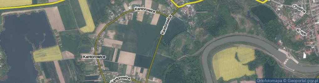 Zdjęcie satelitarne Kantorowice ul.