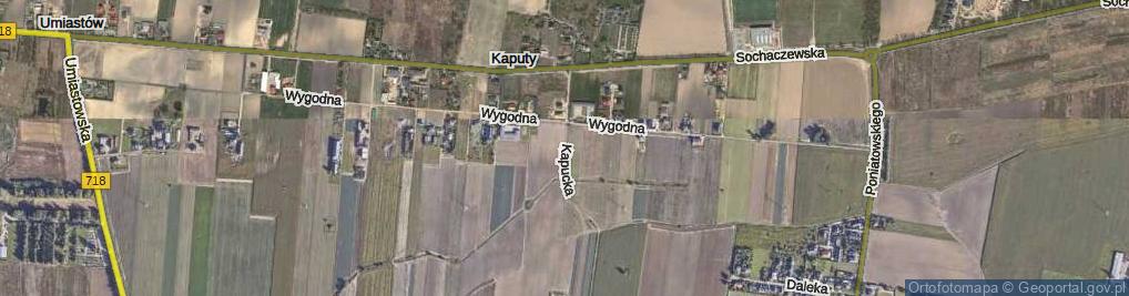 Zdjęcie satelitarne Kapucka ul.