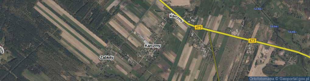 Zdjęcie satelitarne Karczmy ul.