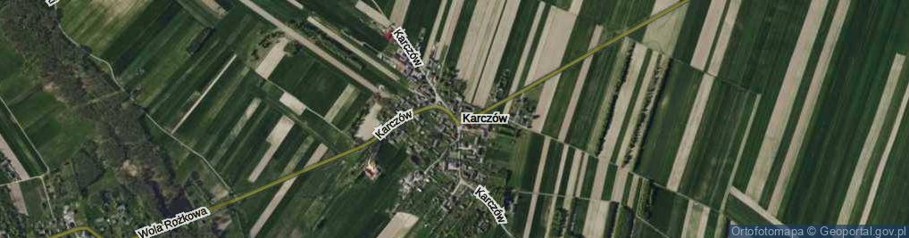 Zdjęcie satelitarne Karczów ul.