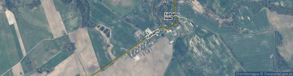 Zdjęcie satelitarne Karkajmy ul.