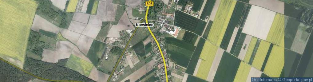 Zdjęcie satelitarne Karwiniec ul.
