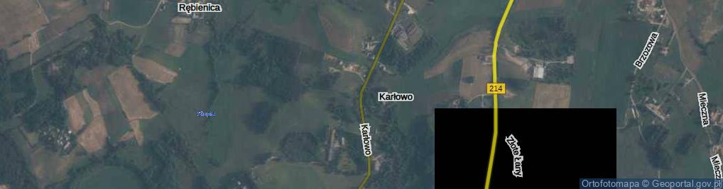 Zdjęcie satelitarne Karłowo ul.