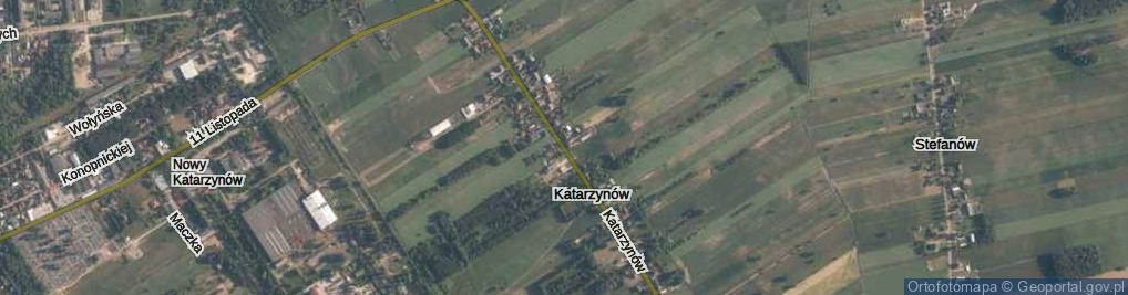 Zdjęcie satelitarne Katarzynów ul.