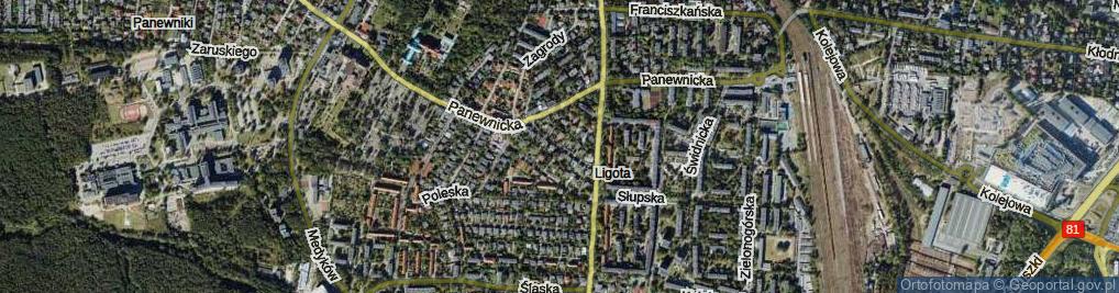 Zdjęcie satelitarne Kaszubska ul.