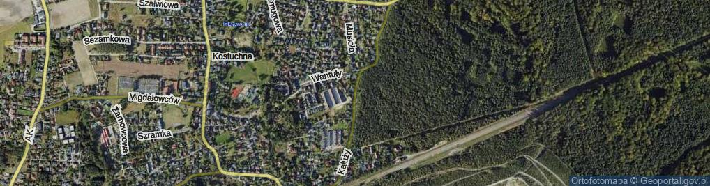 Zdjęcie satelitarne Kałuży Michała ul.