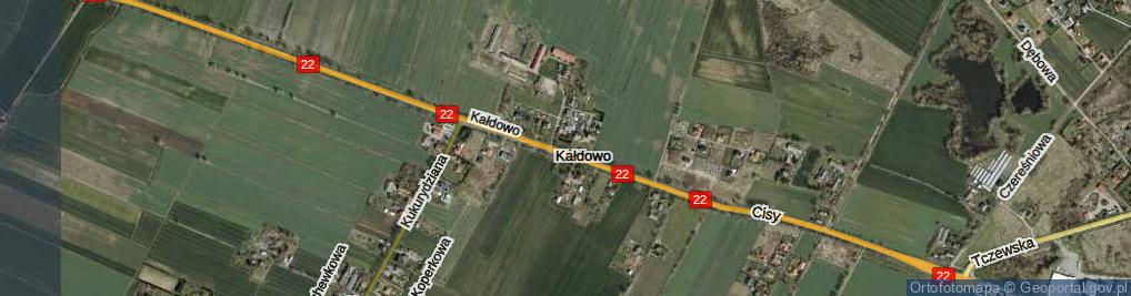 Zdjęcie satelitarne Kałdowo ul.