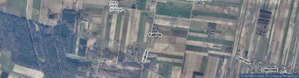 Zdjęcie satelitarne Kałków ul.
