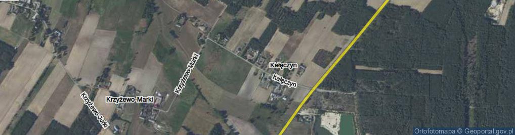 Zdjęcie satelitarne Kałęczyn ul.