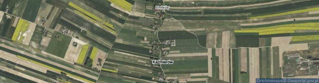 Zdjęcie satelitarne Kaźmierów ul.