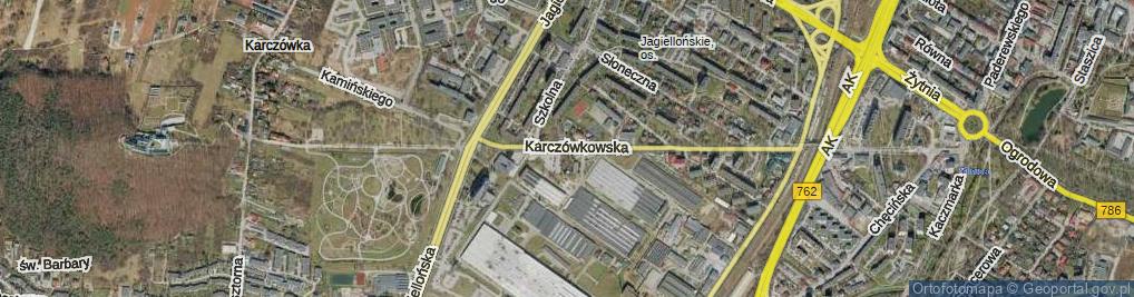Zdjęcie satelitarne Karczówkowska ul.