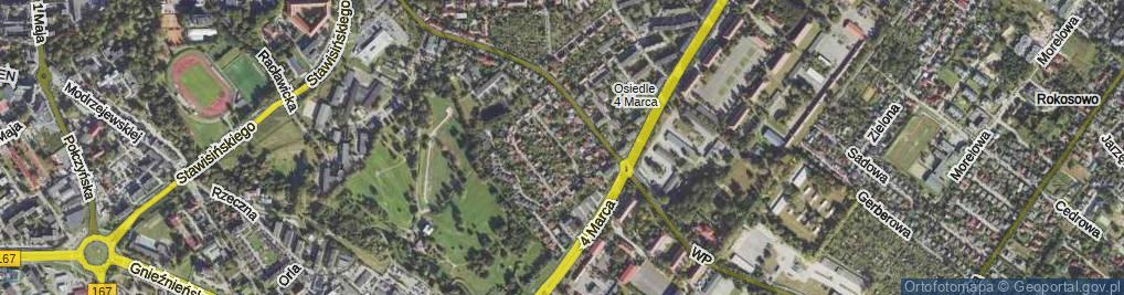 Zdjęcie satelitarne Kasprowicza Jana ul.