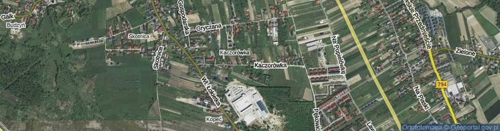 Zdjęcie satelitarne Kaczorówka ul.