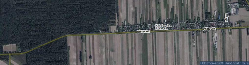 Zdjęcie satelitarne Kąkolewnica Północna ul.